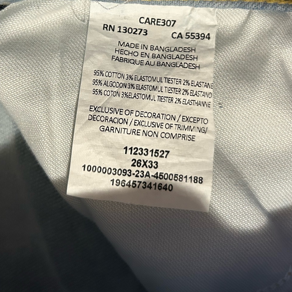 Brand new Lee Jeans for women Blue and White Bootcut Dye Size 26x33 Cotton - Picture 7 of 11